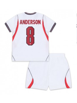 England Elliot Anderson #8 Heimtrikotsatz für Kinder WM 2026 Kurzarm (+ Kurze Hosen)